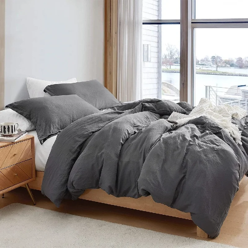 Queen - size comforters for standard queen - sized mattressesNatural Loft® Oversized Comforter Set - Pewter