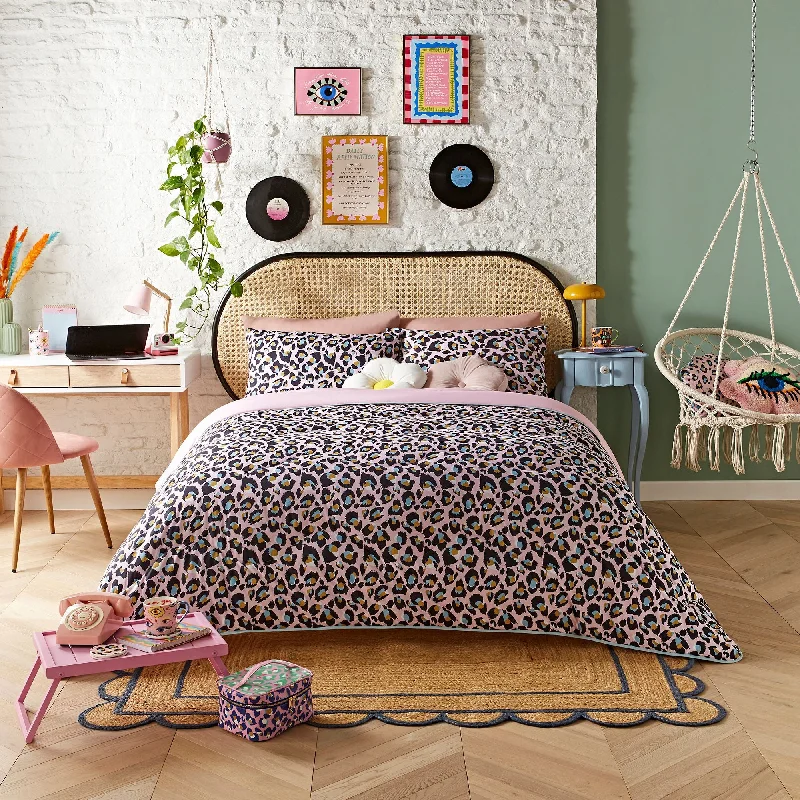 Teen - room duvet covers with trendy and age - appropriate patternsNight Lark® x Eleanor Bowmer Leopard Coverless Duvet Set