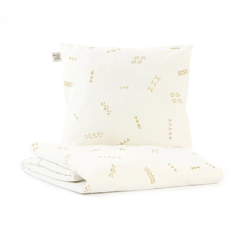 Abstract - designed duvet covers to add an artistic flair to the bedroomnobodinoz Duvet Cover Himalaya BB Gold Secrets/White