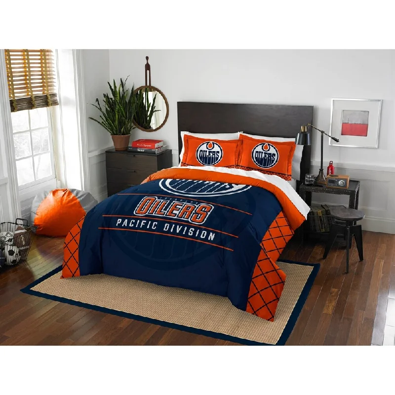 Microfiber - filled comforters that are lightweight and easy to care forOilers Full/Queen Comforter Set