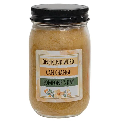 One Kind Word Warm Pretzel Pint Jar Candle