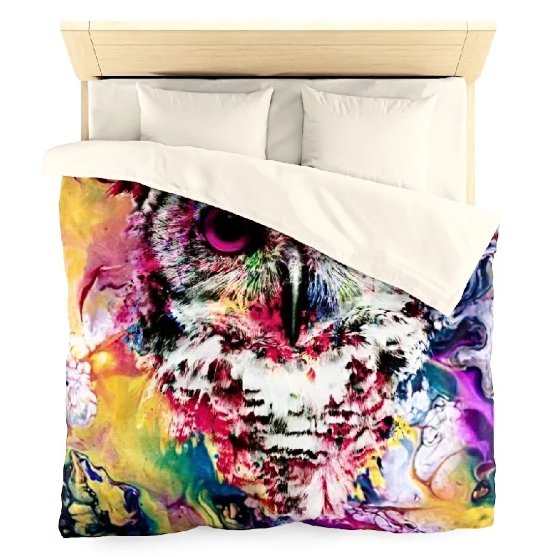 Twin - size duvet covers ideal for single beds in kids' rooms or dormitoriesOwl Duvet