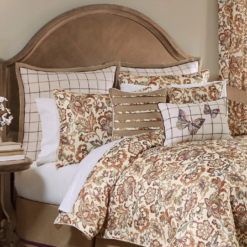 Cotton - filled comforters for a breathable and natural sleep experiencePorch & Den Barberry Jacobean Print 4-piece Comforter Set