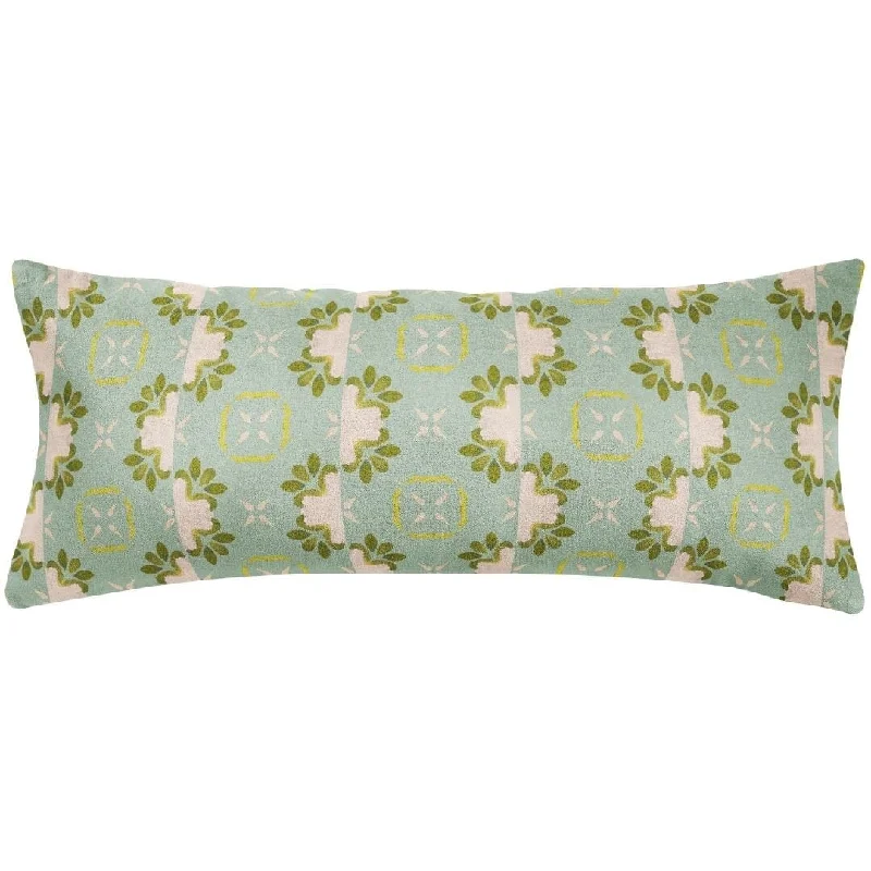 Embroidered duvet covers with intricate needlework for a luxurious touchPrimrose Blue 14x36 Pillow