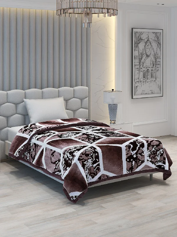 Microfiber blankets that are durable and easy to care forPrinted Single Bed Blanket for Mild Winter -2 Ply