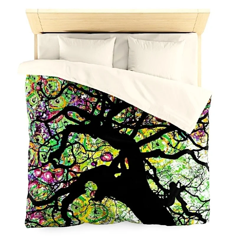 Silk duvet covers for a smooth and elegant touchRadial Roots Duvet