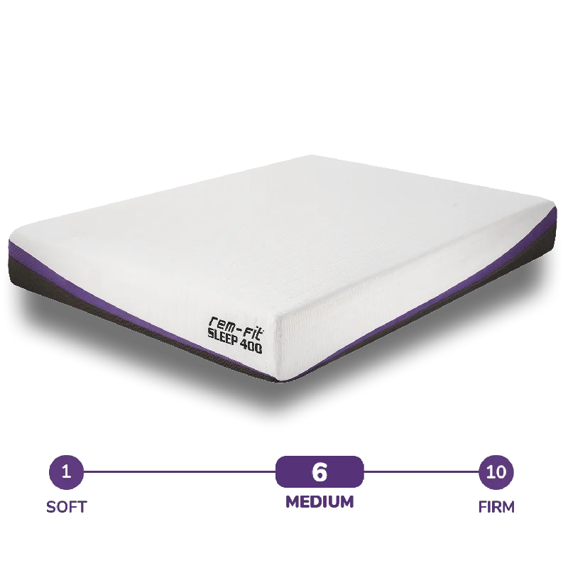 Memory foam mattresses for pressure relief and contouringREM-Fit® 400 Hybrid Mattress