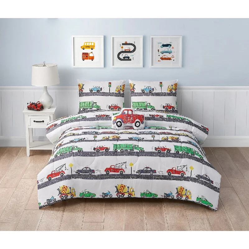 Bamboo - fiber - filled comforters with antibacterial and breathable qualitiesRoads Juvenile Comforter Set