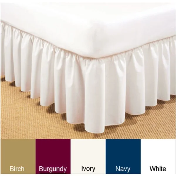 Ruffled Poplin 14-inch Drop Daybed Bedskirt