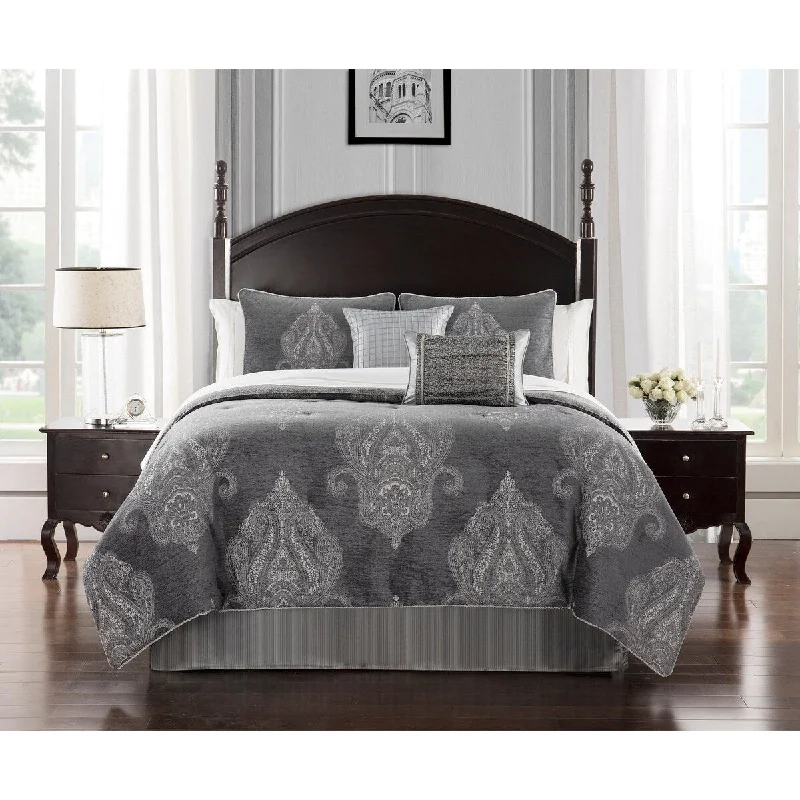 Synthetic - filled comforters like polyester for affordability and hypoallergenic propertiesRyan 6PC. Comforter Set