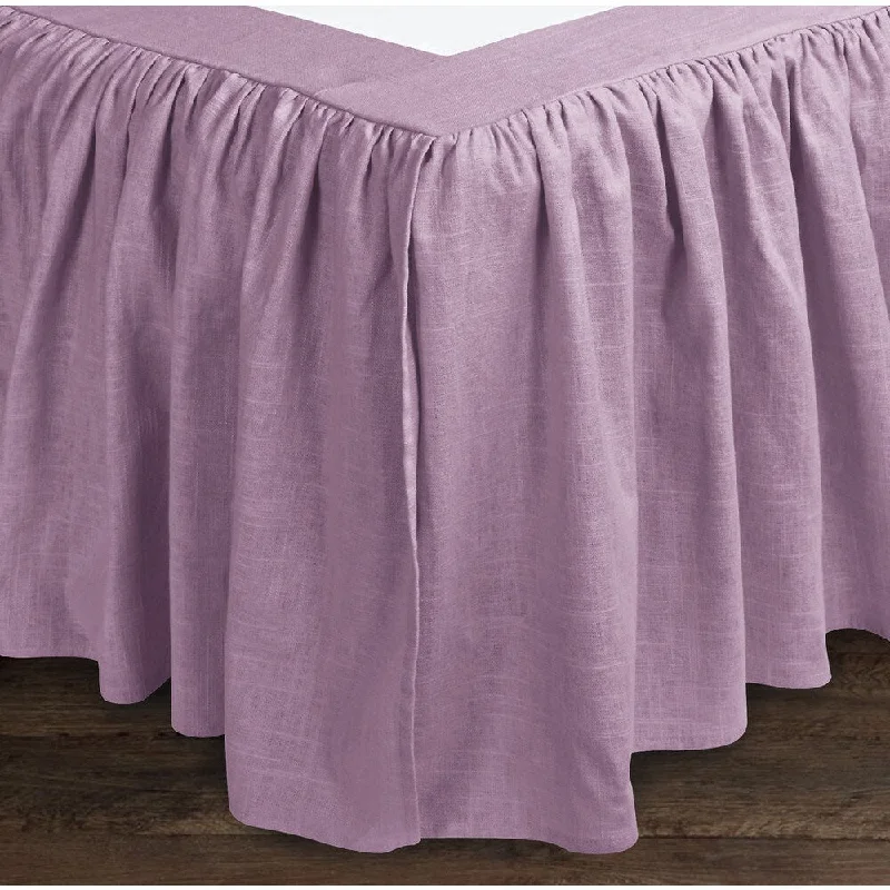 Sandy Wilson Linen 18-inch Drop Bedskirt