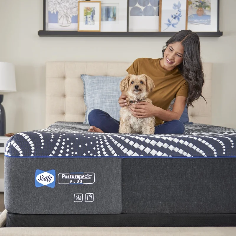 Gel - infused memory foam mattresses for cooler sleepSealy Posturepedic Plus Foam Albany Soft 13" Mattress