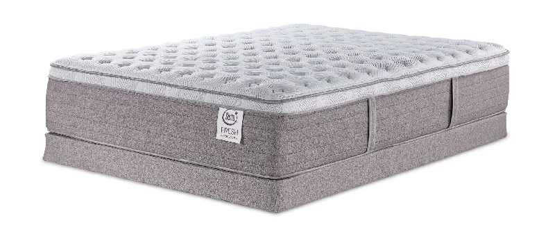 Memory foam mattresses for pressure relief and contouringSerta Fresh Perspective Medium Full Mattress and Low Profile Boxspring Set