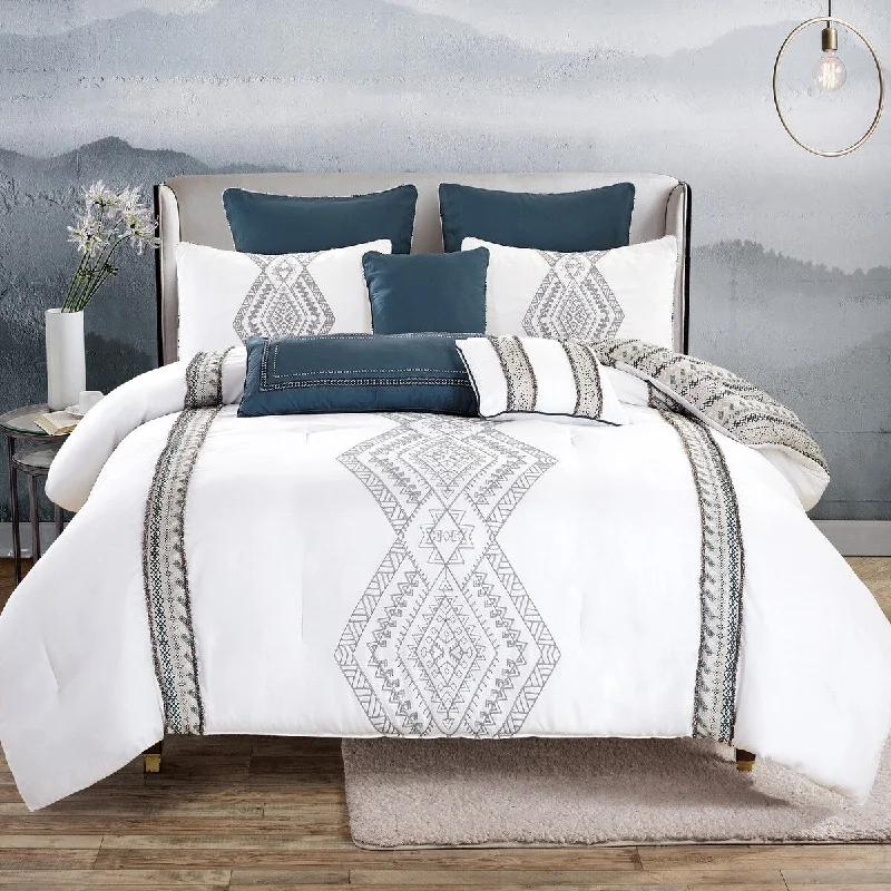 Goose down comforters known for their superior quality and insulationShatex Luxury 8 Pieces Comforter Set