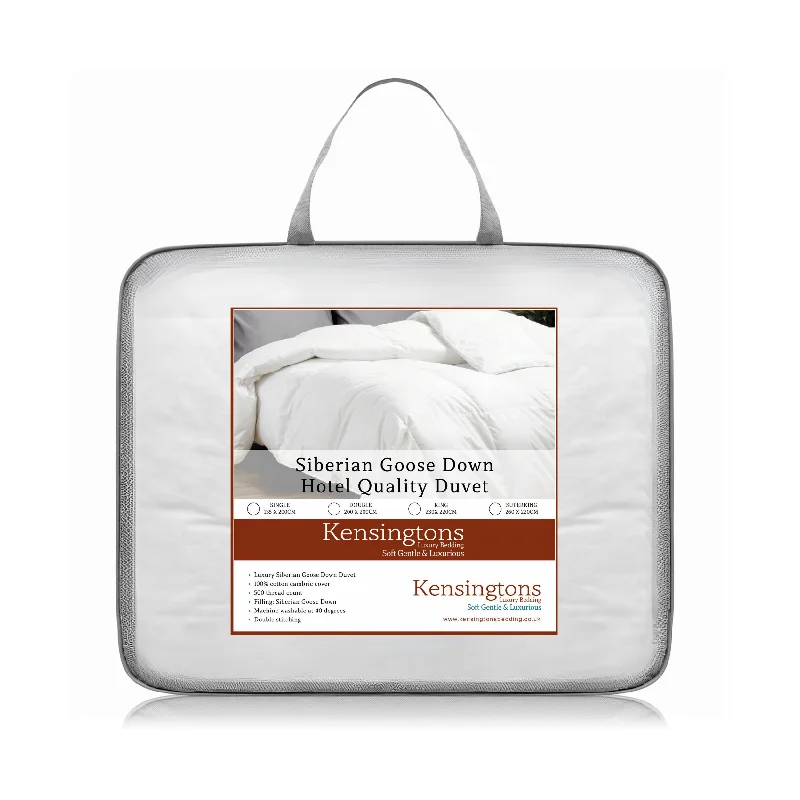 Snap - closure duvet covers for a quick and convenient way to open and closeSiberian Goose Down Duvets - 10.5 Tog