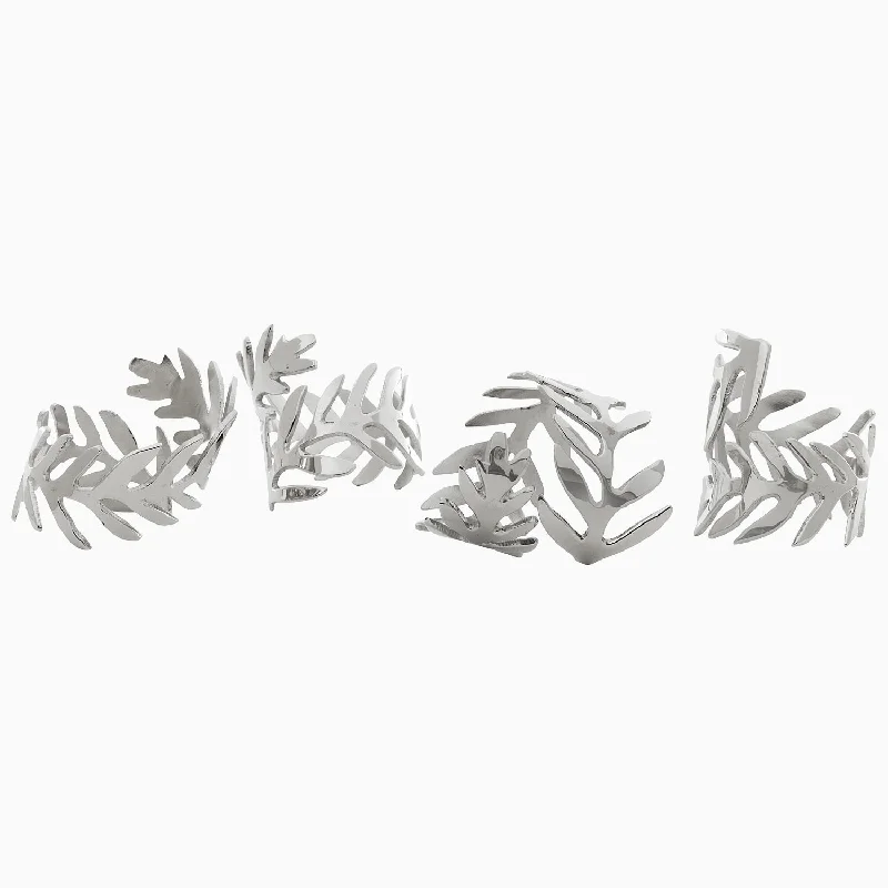 Custom - sized duvet covers to fit unique or non - standard bed framesSilver Fern Napkin Rings (Set of 4)