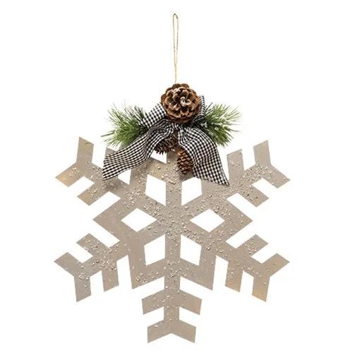 *Snowflake Ornament 12"