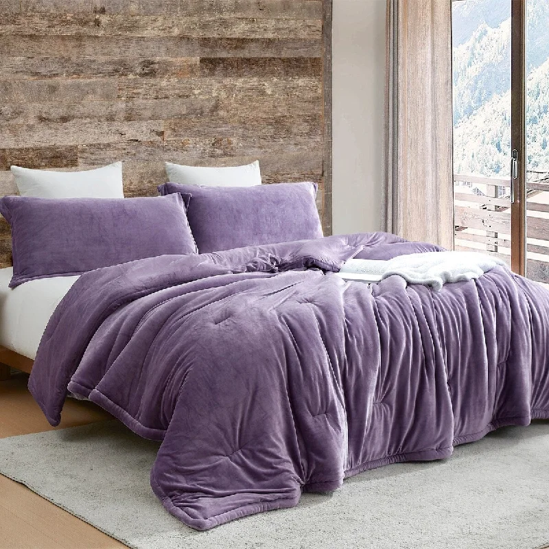 Silk - filled comforters for a luxurious and smooth touchSofter than Soft® - Coma Inducer® Oversized Comforter Set - Grape Jam