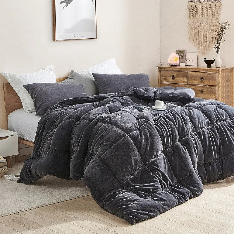 Microfiber - filled comforters that are lightweight and easy to care forSofty Smooth - Coma Inducer® Oversized Comforter - Bunny Black