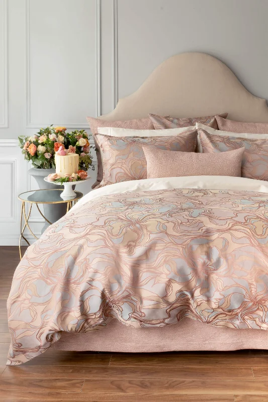 Dry - clean - only duvet covers with high - end materials and delicate designsL'Amour Duvet Cover