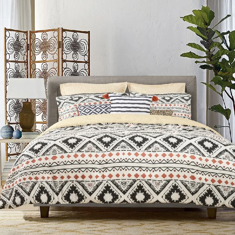 Wool - filled comforters with natural moisture - wicking and temperature - regulating featuresThe Curated Nomad Wentworth 8-piece Geometric Comforter Set