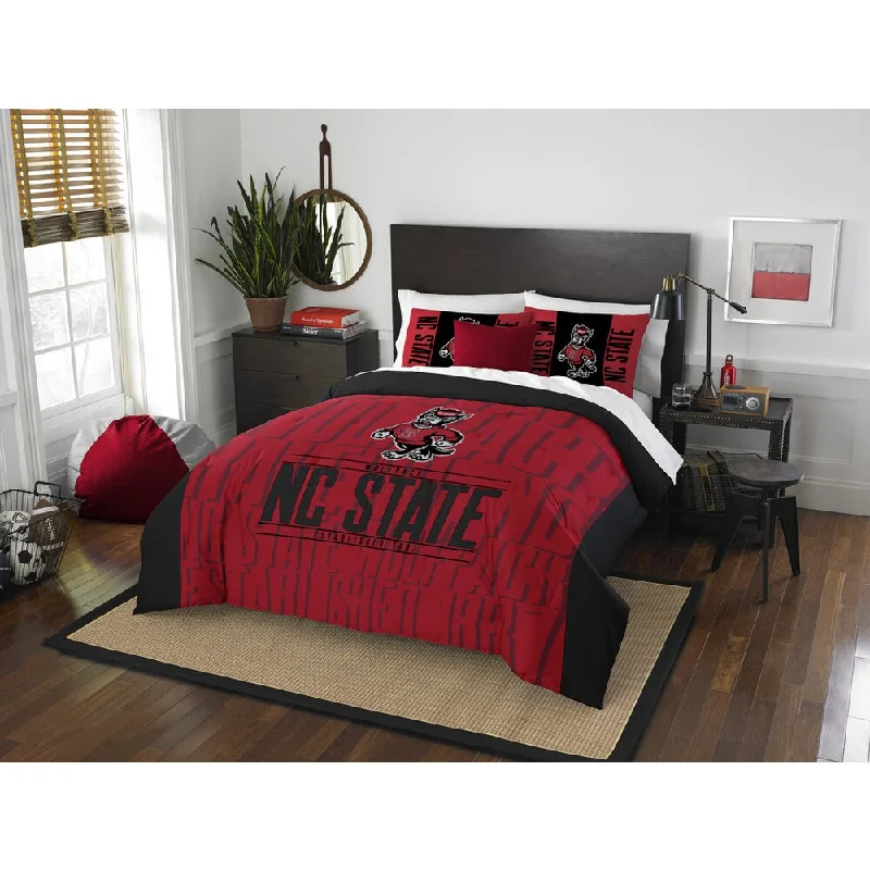 Silk - filled comforters for a luxurious and smooth touchThe Northwest Company COL 849 NC State Modern Take Full/Queen 3-piece Comforter Set