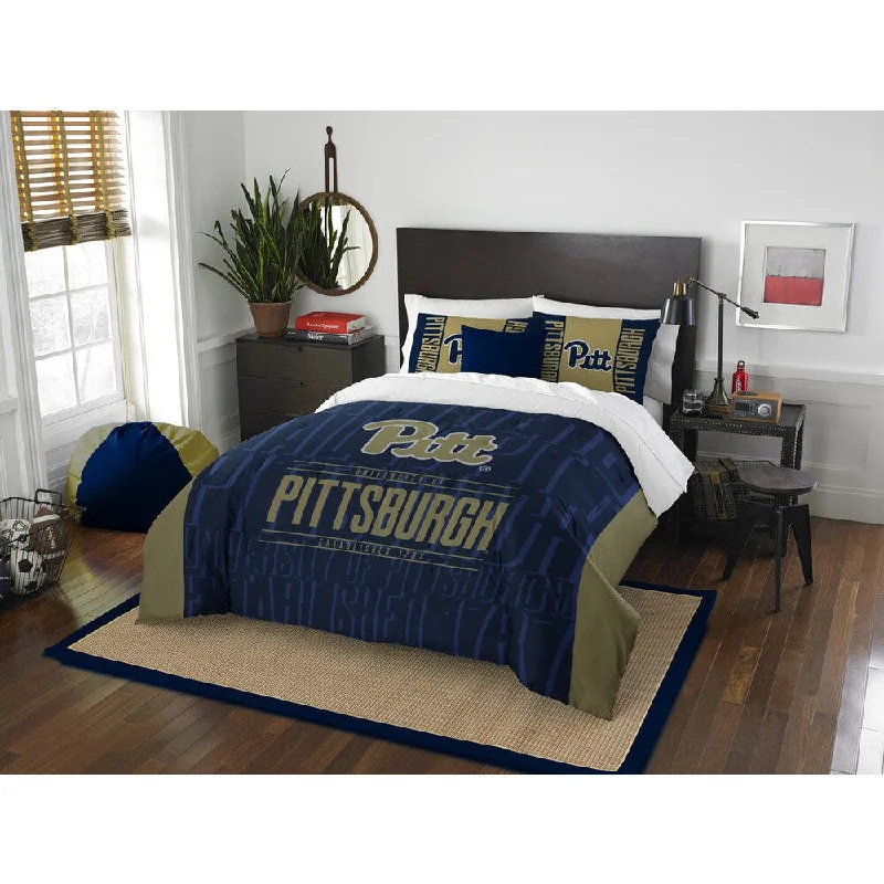 Cotton - filled comforters for a breathable and natural sleep experienceThe Northwest Company COL 849 Pittsburgh Modern Take Full/Queen 3-piece Comforter Set