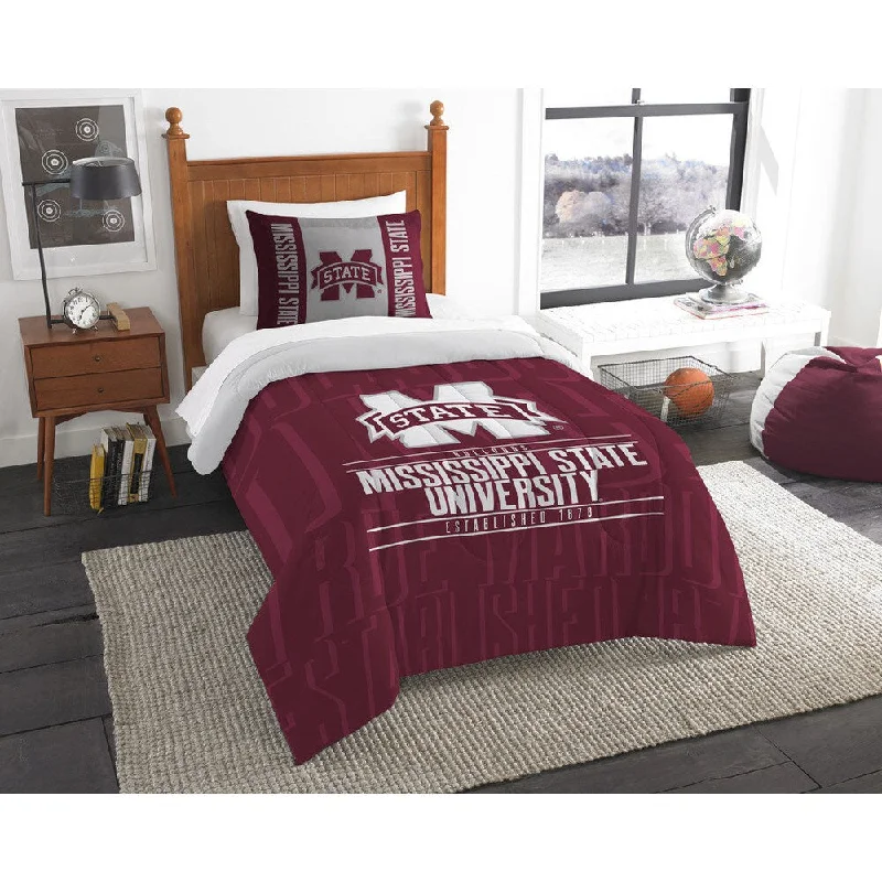 Down - filled comforters for supreme warmth and lightnessThe Northwest Company Mississippi State Twin 2-piece Comforter Set