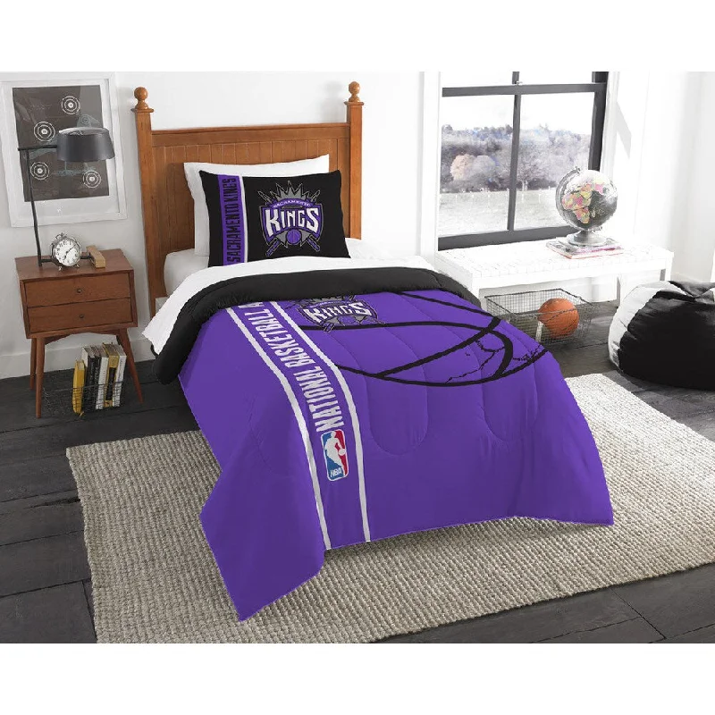 Synthetic - filled comforters like polyester for affordability and hypoallergenic propertiesThe Northwest Company NBA 862 Sac Kings Twin Printed Comforter Set