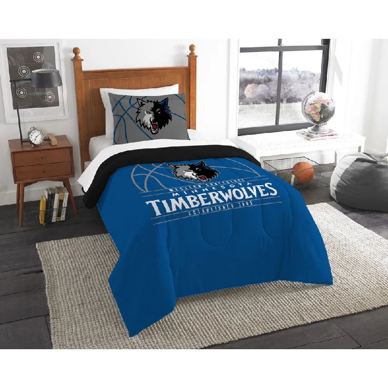 Queen - size comforters for standard queen - sized mattressesThe Northwest Company NBA Minnesota Timberwolves Reverse Slam Twin 2-piece Comforter Set