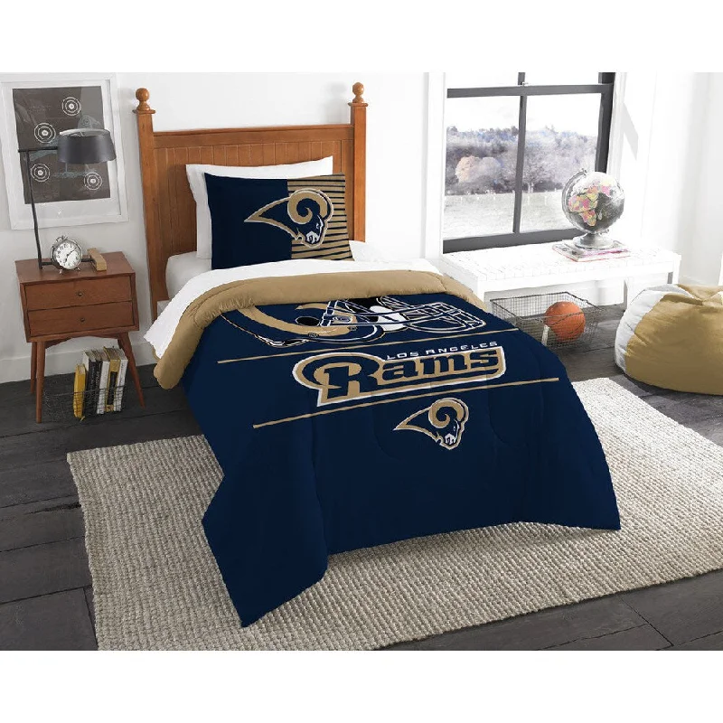 Wool - filled comforters with natural moisture - wicking and temperature - regulating featuresThe Northwest Company NFL Los Angeles Rams Draft Twin 2-piece Comforter Set