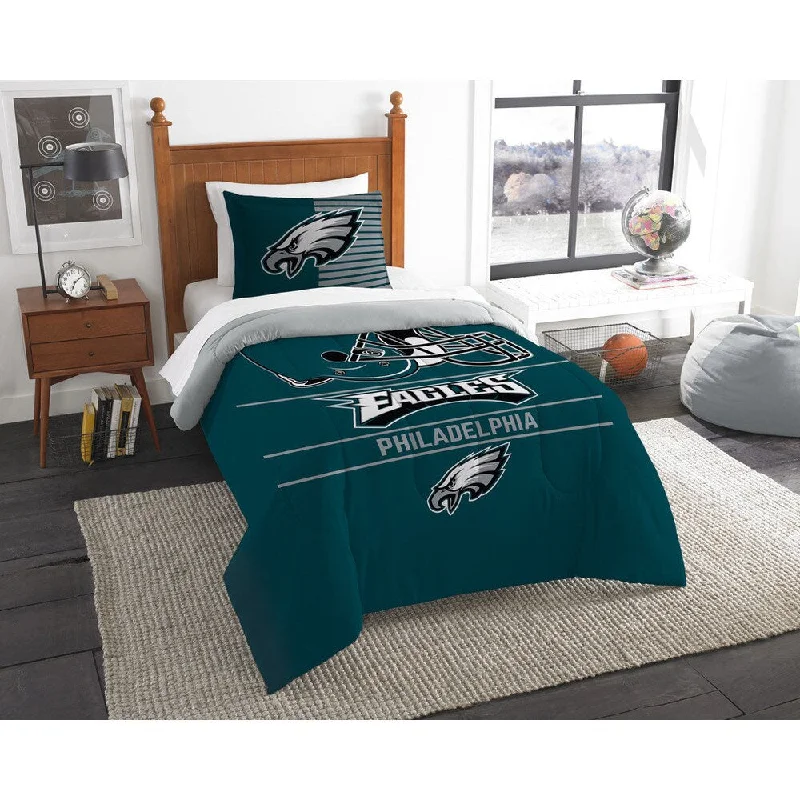 Queen - size comforters for standard queen - sized mattressesThe Northwest Company NFL Philadelphia Eagles Draft Twin 2-piece Comforter Set