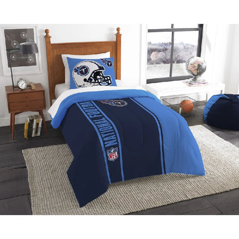 Latex - filled comforters with a bouncy texture and good supportThe Northwest Company Official NFL Tennessee Titans Twin Applique 2-piece Comforter Set