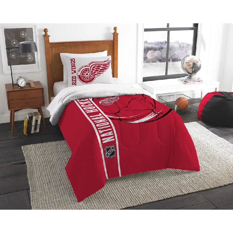 Down - filled comforters for supreme warmth and lightnessThe Northwest Company Official NHL Detroit Red Wings Twin Applique 2-piece Comforter Set