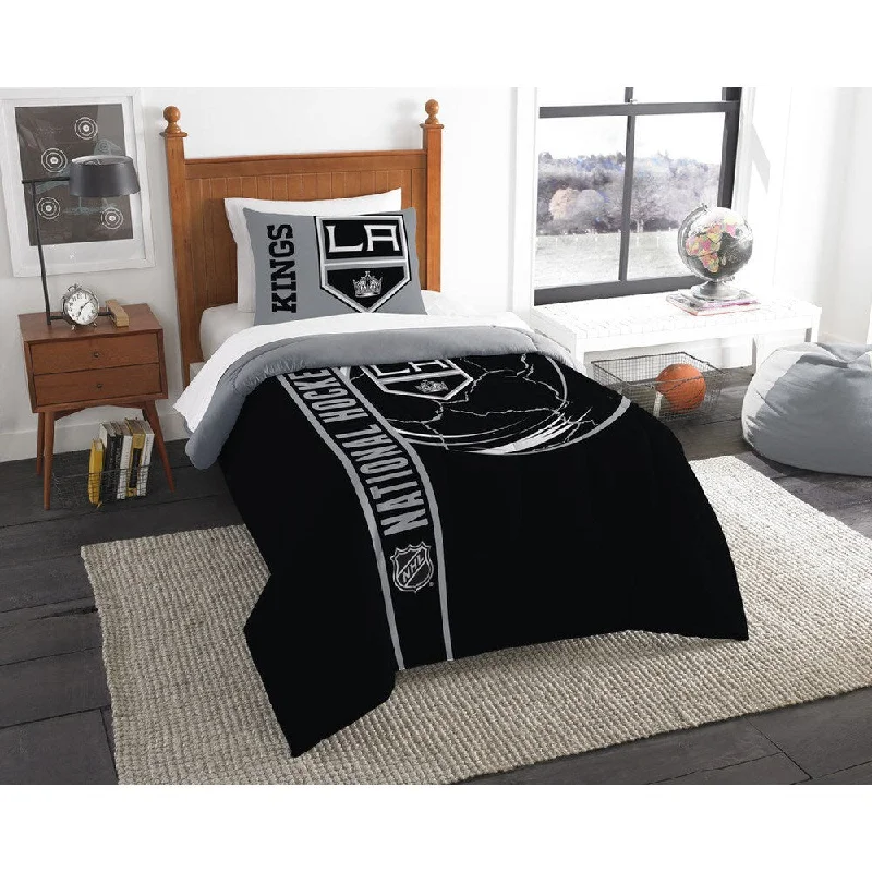 Goose down comforters known for their superior quality and insulationThe Northwest Company Official NHL Los Angeles Kings Printed Twin 2-piece Comforter Set