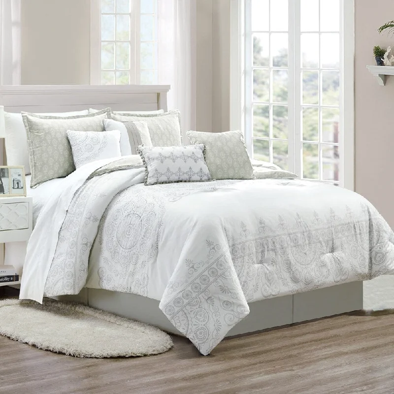 Down - filled comforters for supreme warmth and lightnessTita 8 piece comforter set