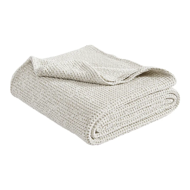 Queen - size blankets for standard - sized bedsUrban Stone Waffle Blanket by Private Collection