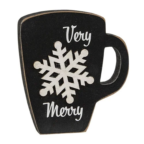 Very Merry Snowflake Mug Sitter