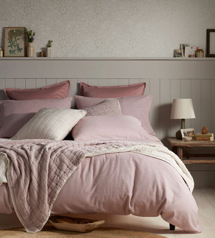 Egyptian cotton duvet covers for a luxurious and soft feelVintage Rose Henry Brushed 100% Organic Cotton Duvet Cover