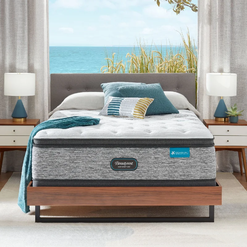 Gel - infused memory foam mattresses for cooler sleepBeautyrest Carbon Series Plush Pillow Top