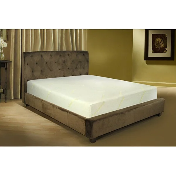 Gel - infused memory foam mattresses for cooler sleepFurniture of America Nivo Eastern King 10-inch Memory Foam Mattress