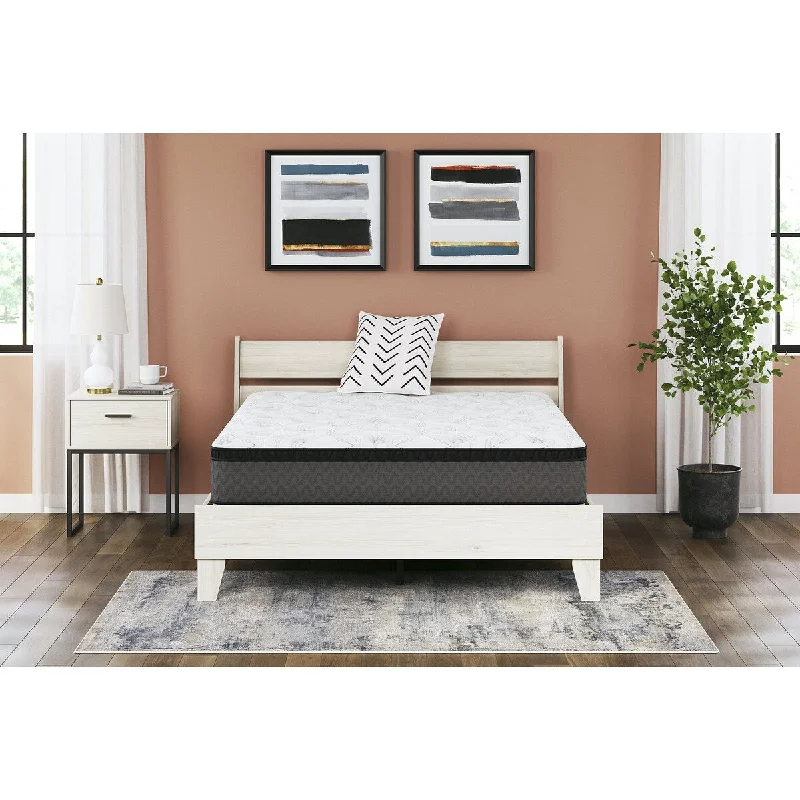 Queen - size mattresses for couples and standard bedroomsSignature Design by Ashley Pocketed Hybrid White King Mattress